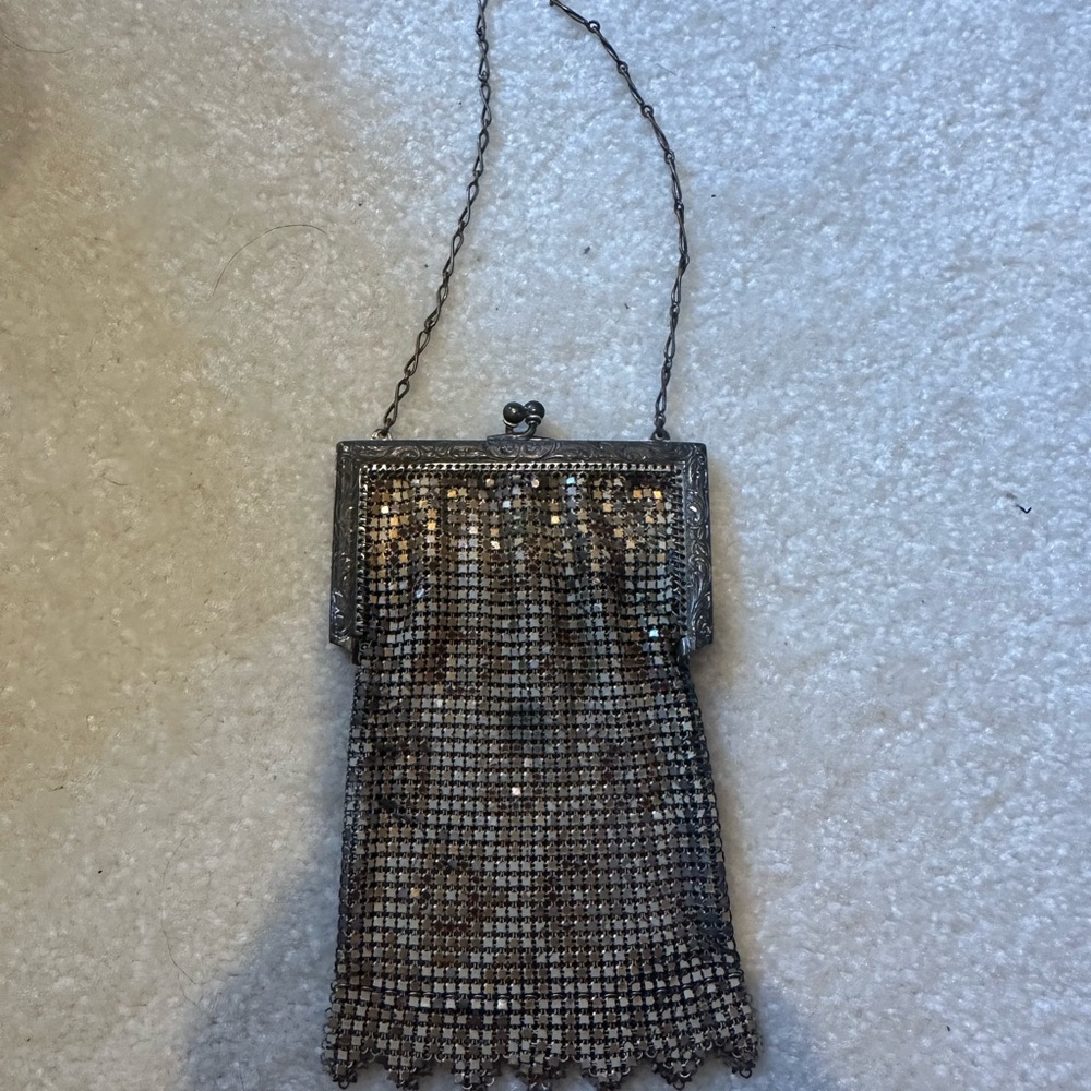 Antique Art Deco Mesh Purse Bag Whiting & Davis Flapper Era 1920’s